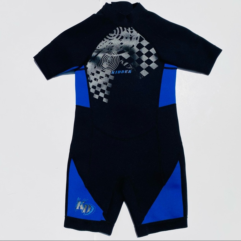 ⭐️HP⭐️ NEW KIDDER SHORTY UNISEX WAKEBOARD NEOPRENE WETSUIT Back Zip YOUTH Sz8 JR